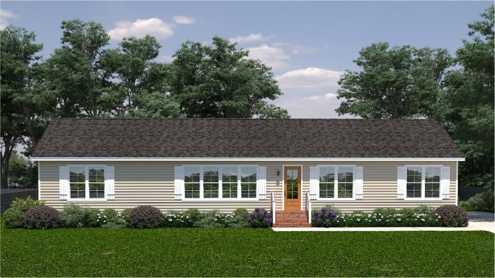 The monroe hero, elevation, and exterior home features