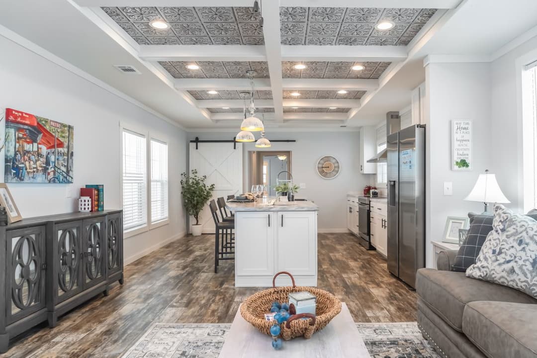 The dewey interior home features