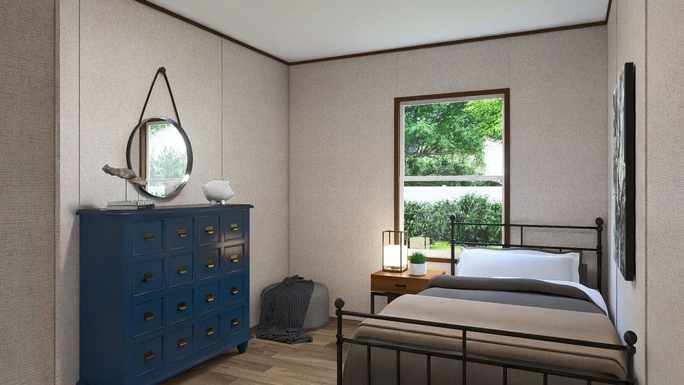 Cedar bedroom home features