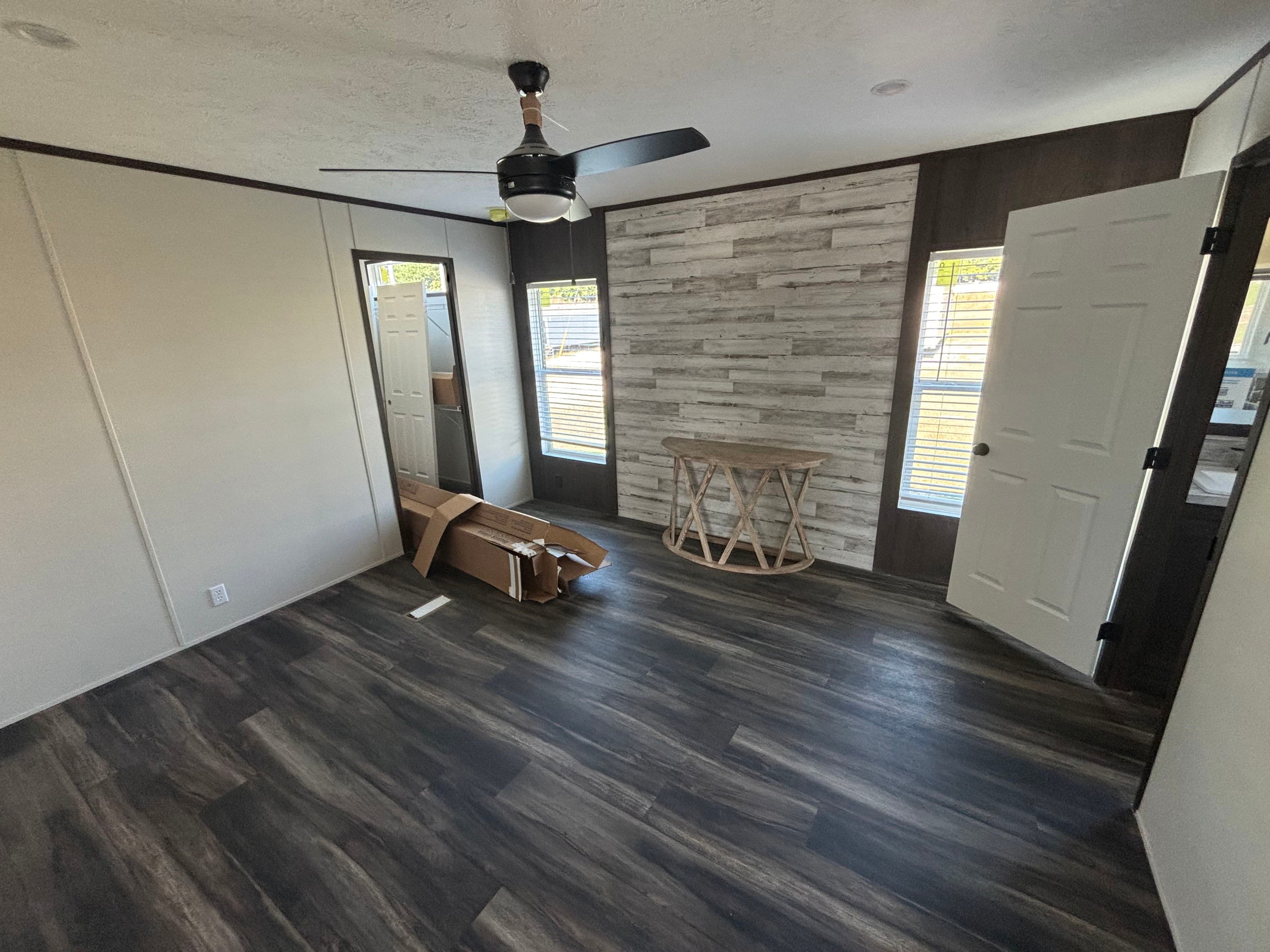 Southern farmhouse bedroom home features