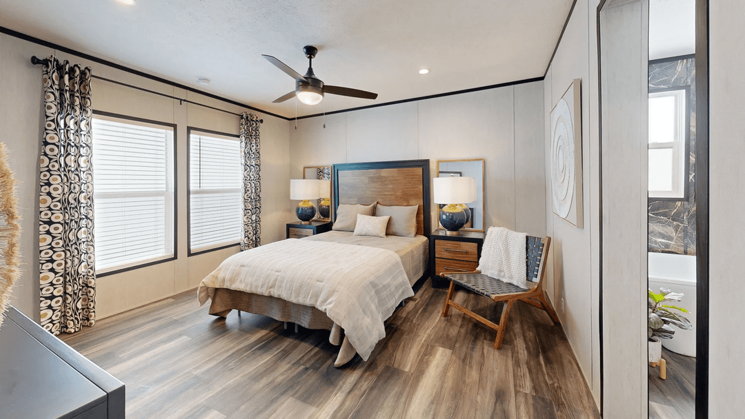 Dark nova bedroom home features