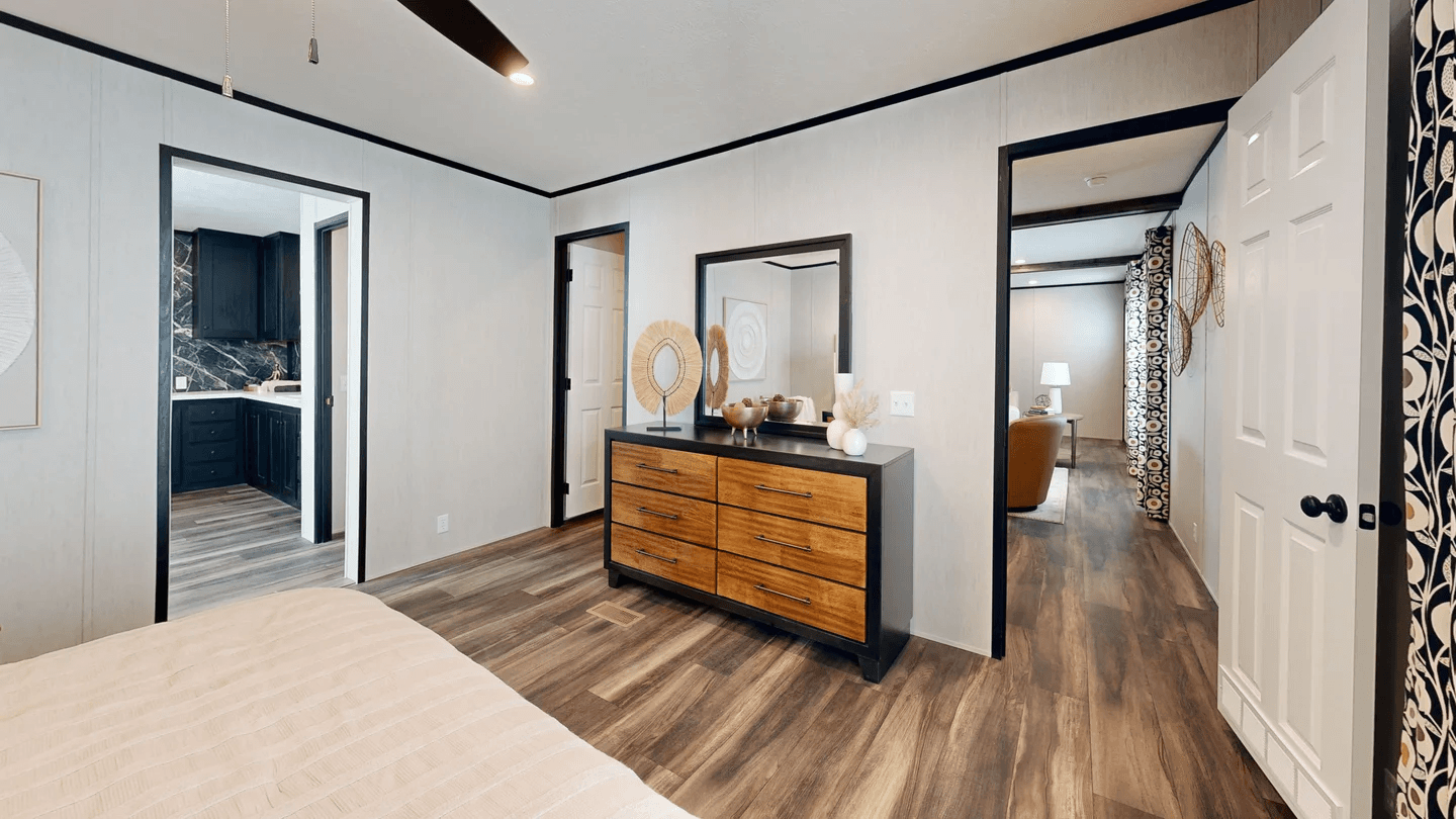 Dark nova bedroom home features