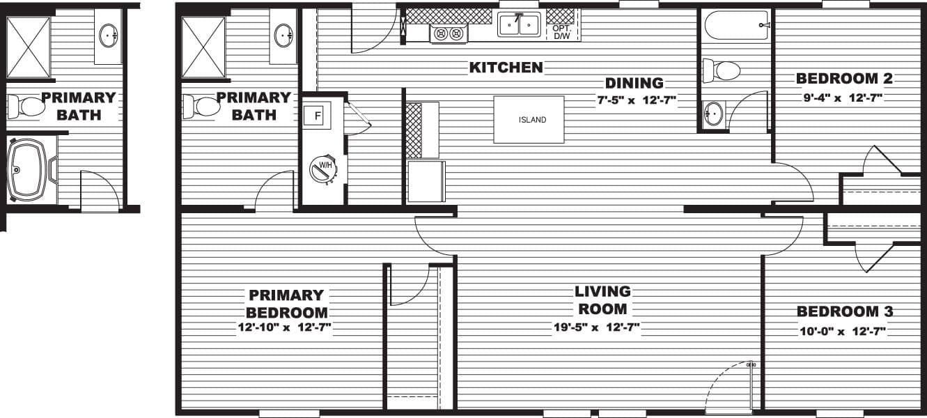 Maple floor plan home features