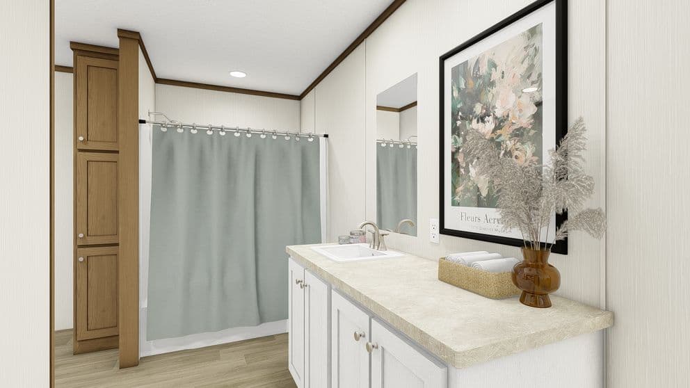 Glimpse bathroom home features