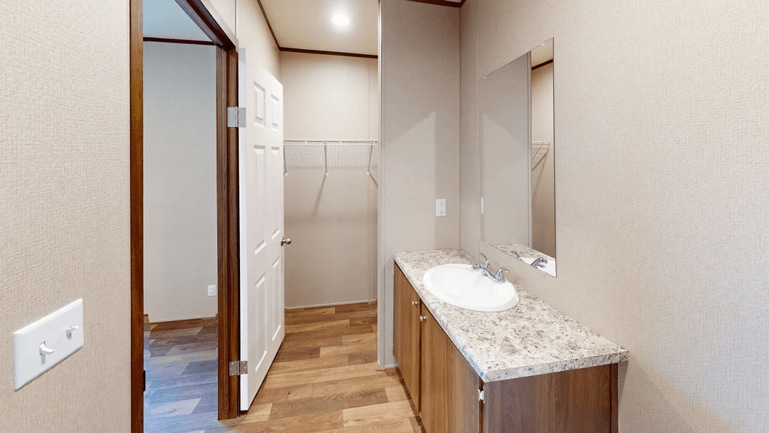 Hickory bathroom home features