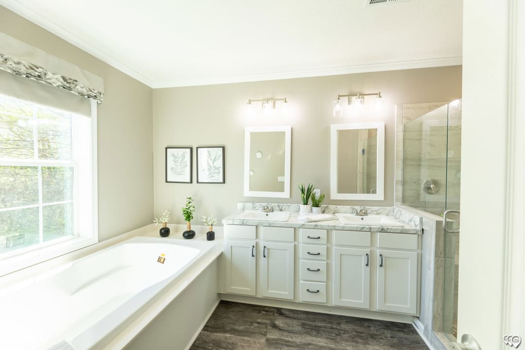 The grove bathroom home features