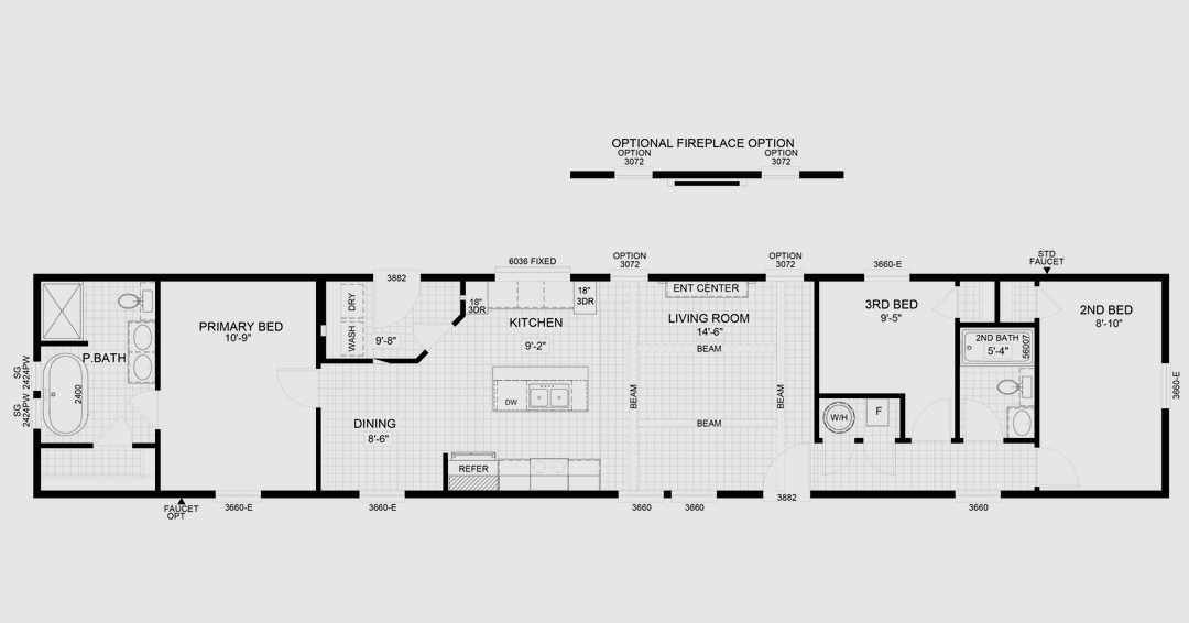 Truman floor plan home features