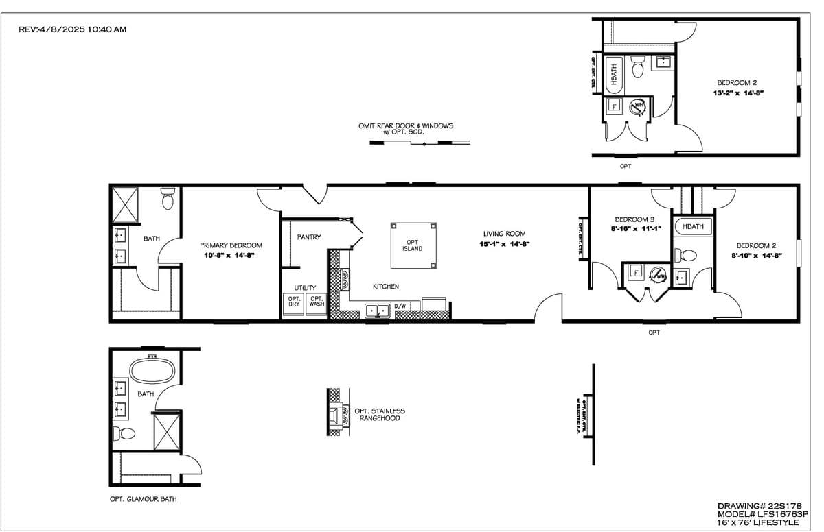 Pantry house floor plan home features