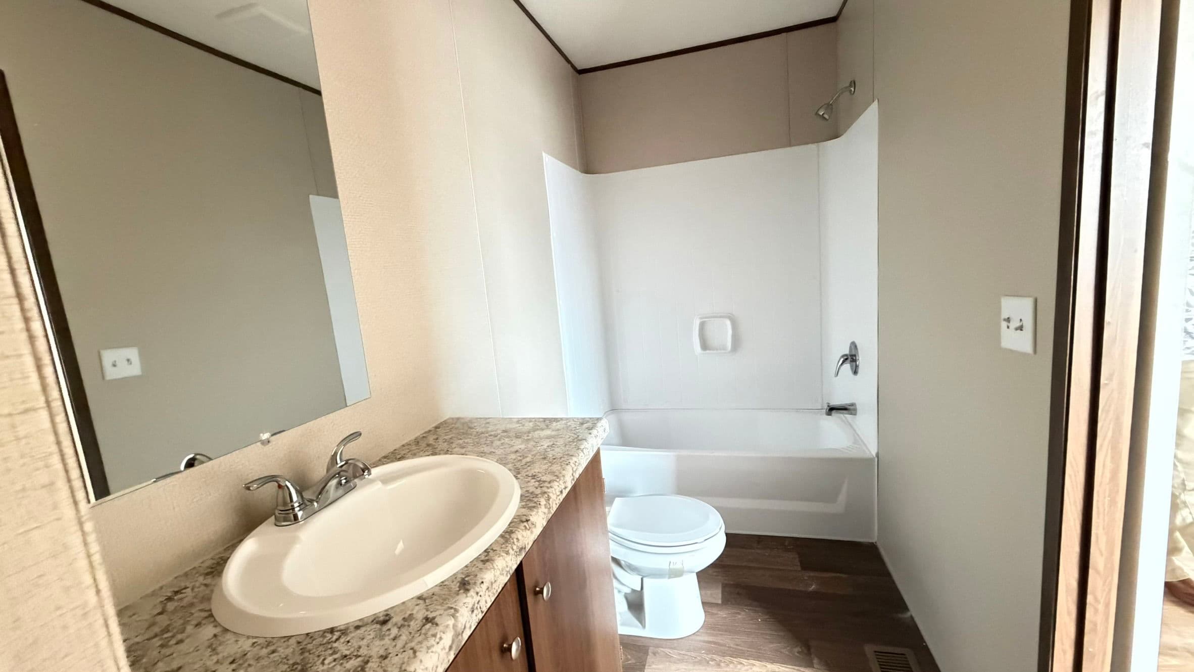 Magnolia bathroom home features