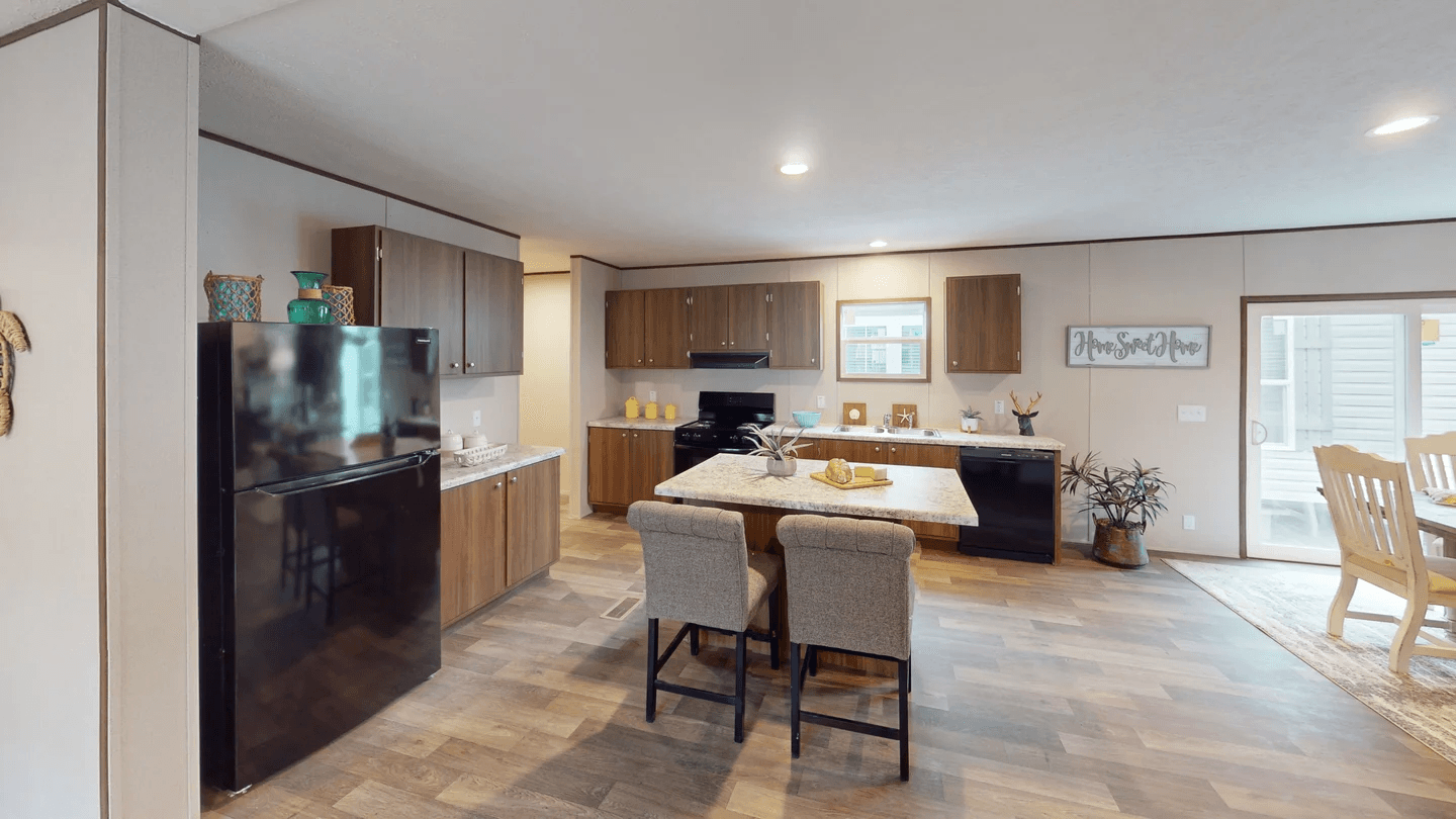 Oak  interior home features