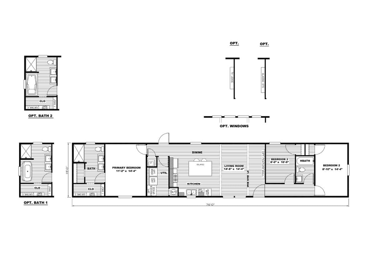 The willow floor plan home features