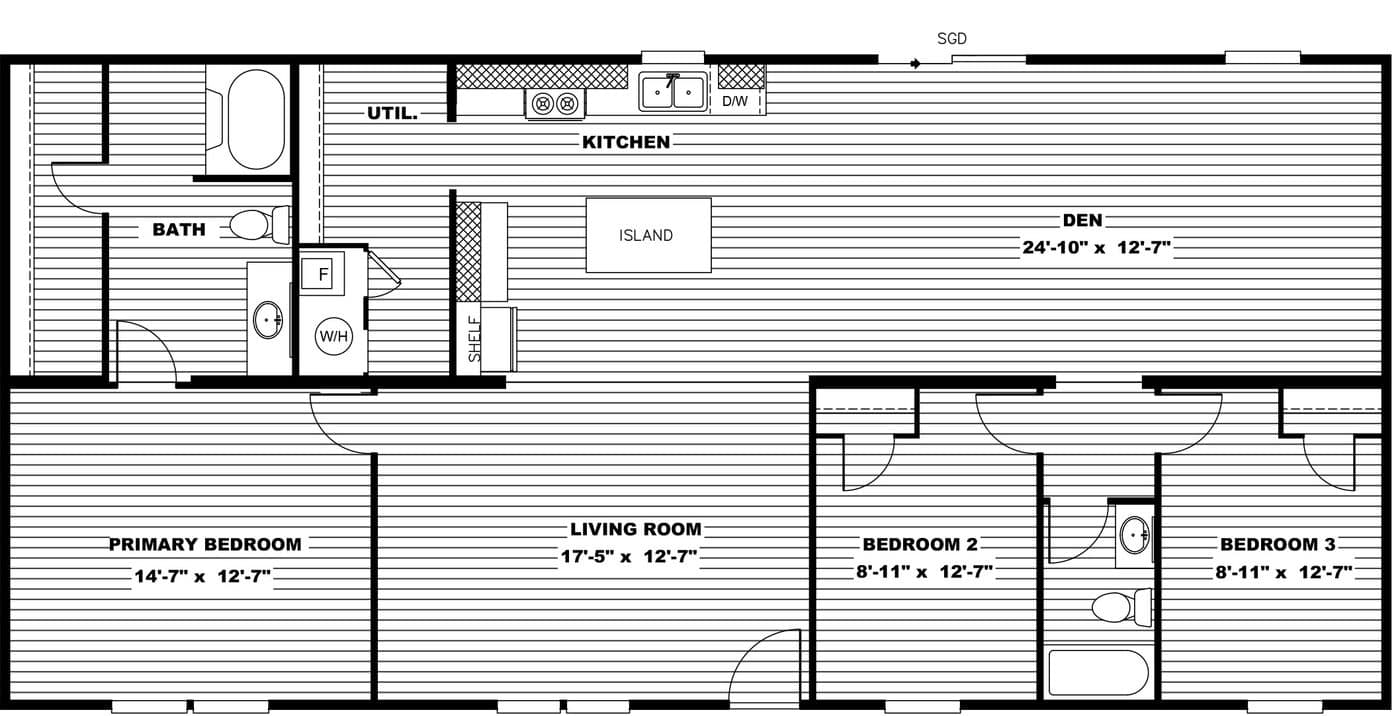 Marvelous 3 floor plan home features