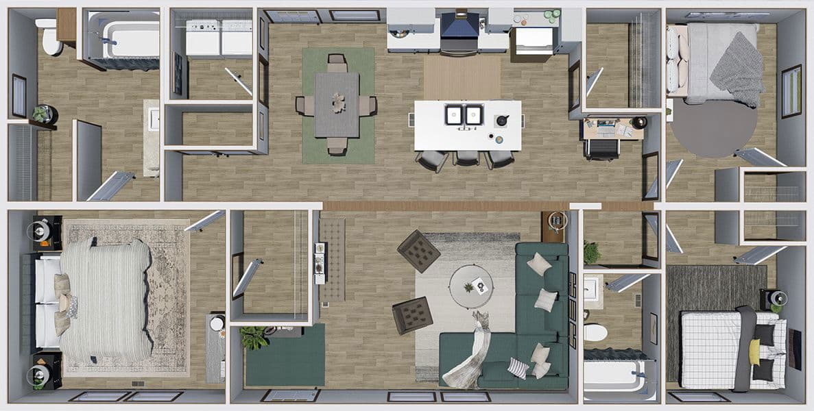 Glimpse floor plan home features