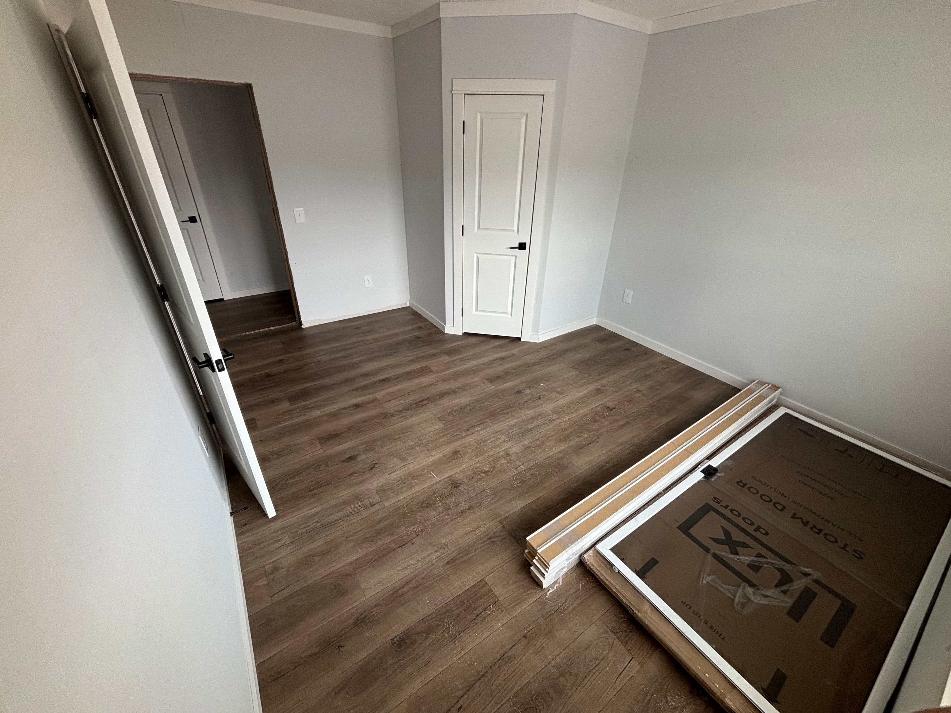 The magnolia bedroom home features