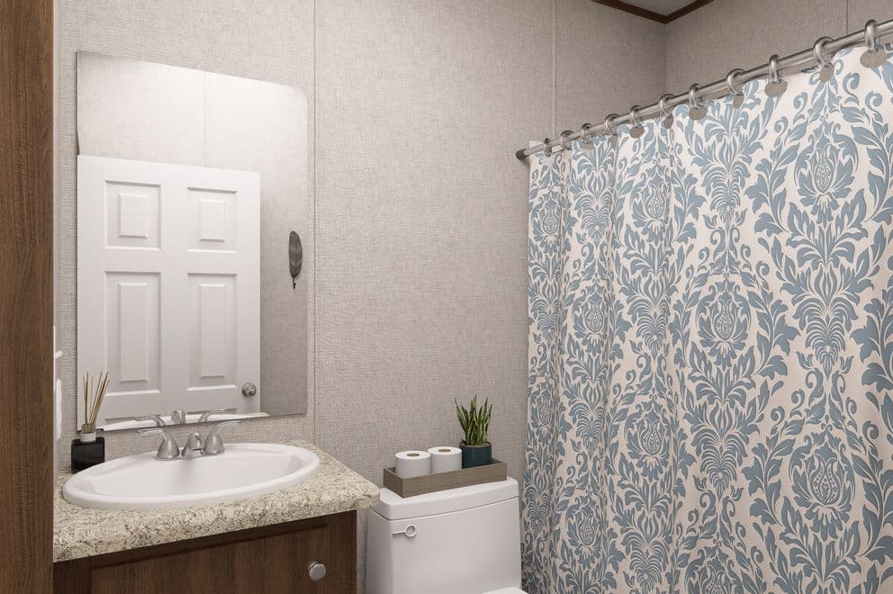 Magnolia bathroom home features